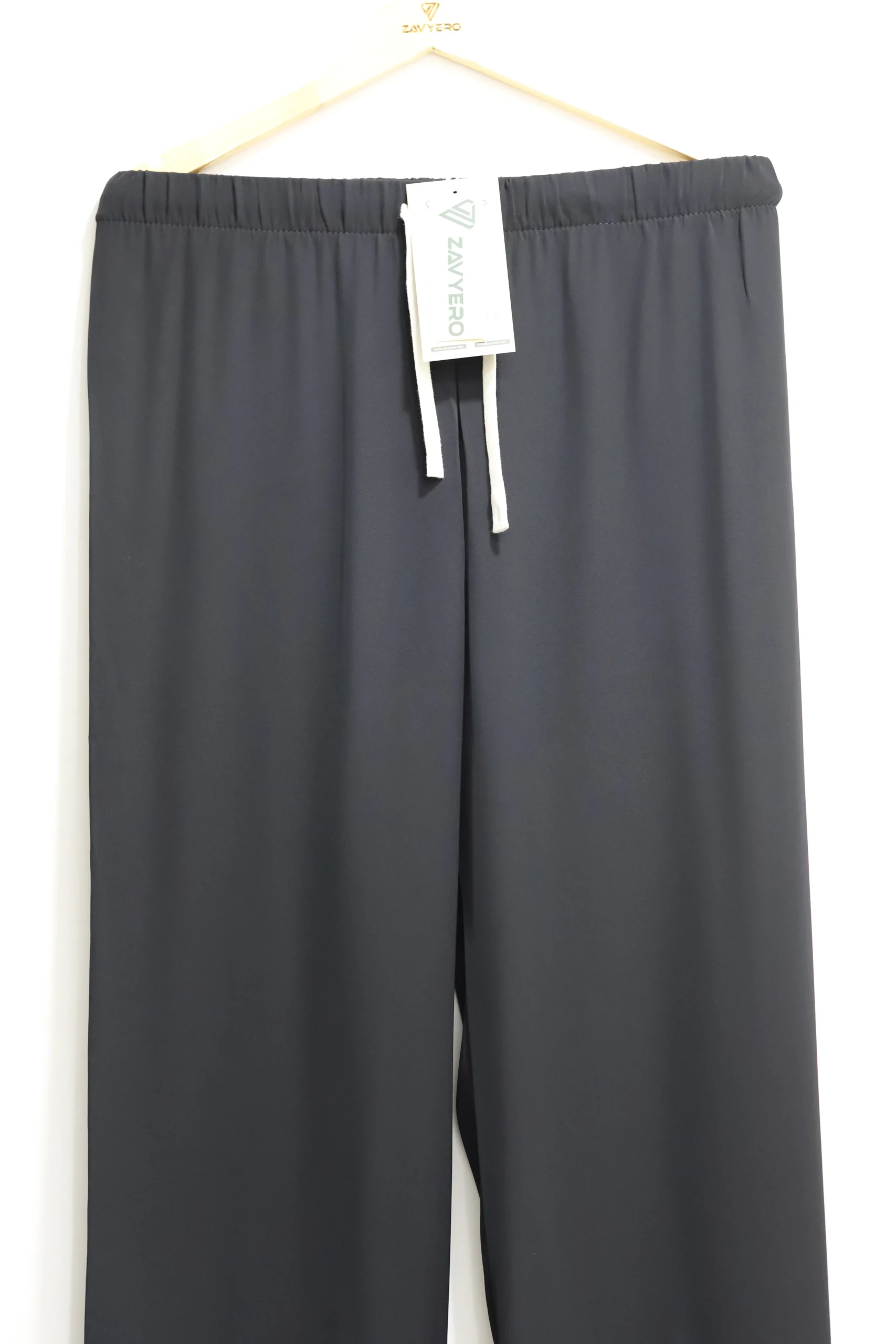 Women’s Black Baggy Trousers – Relaxed Fit High-Waisted Wide-Leg Pants - Image 2