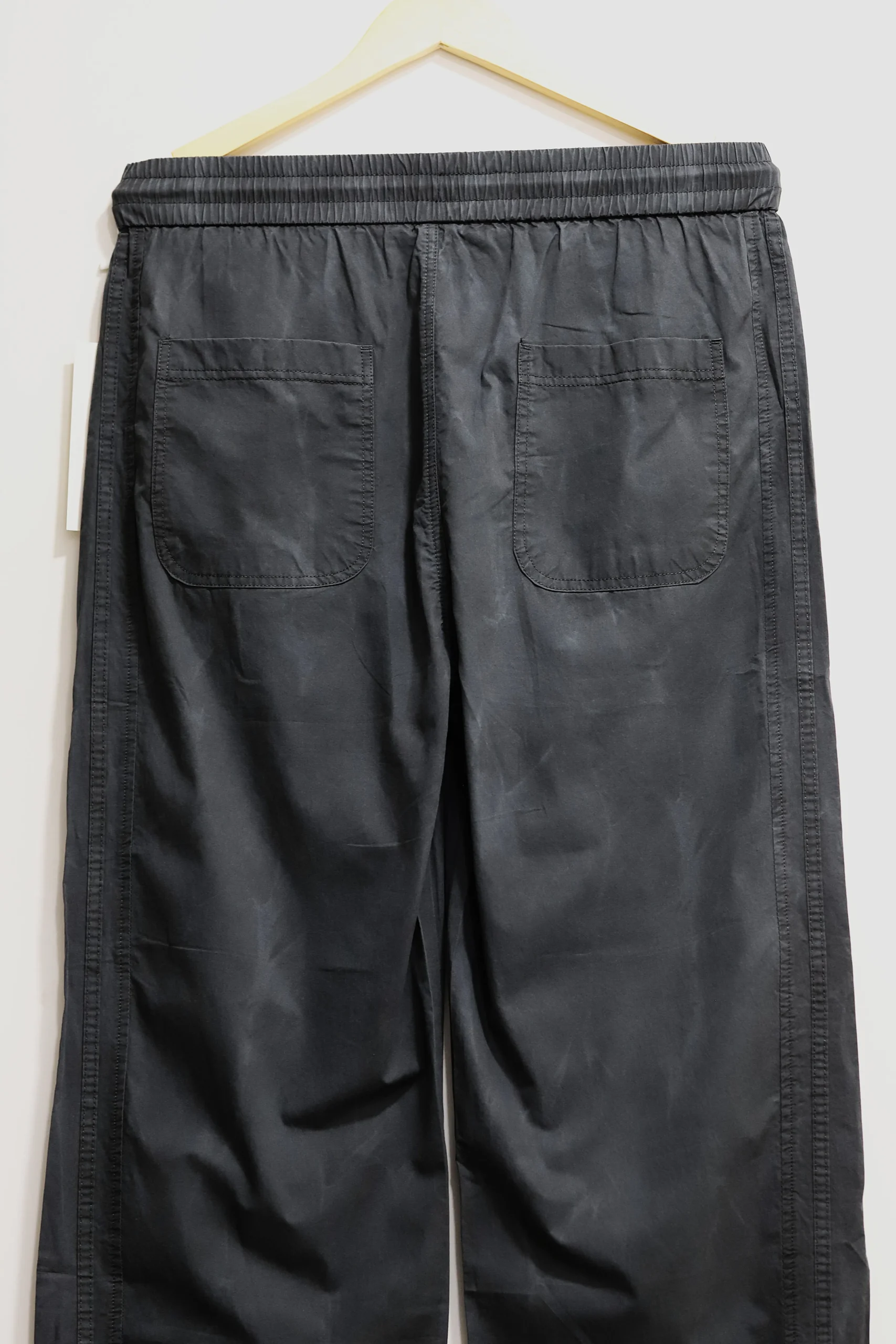 Men's Minimalist Black Baggy Trousers - Image 7