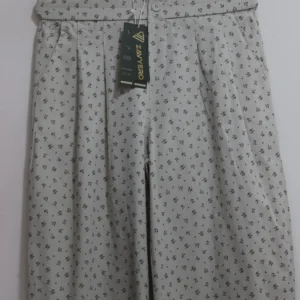 Women’s Grey Cotton Pants – Tailored Straight-Leg & Relaxed Fit Trousers