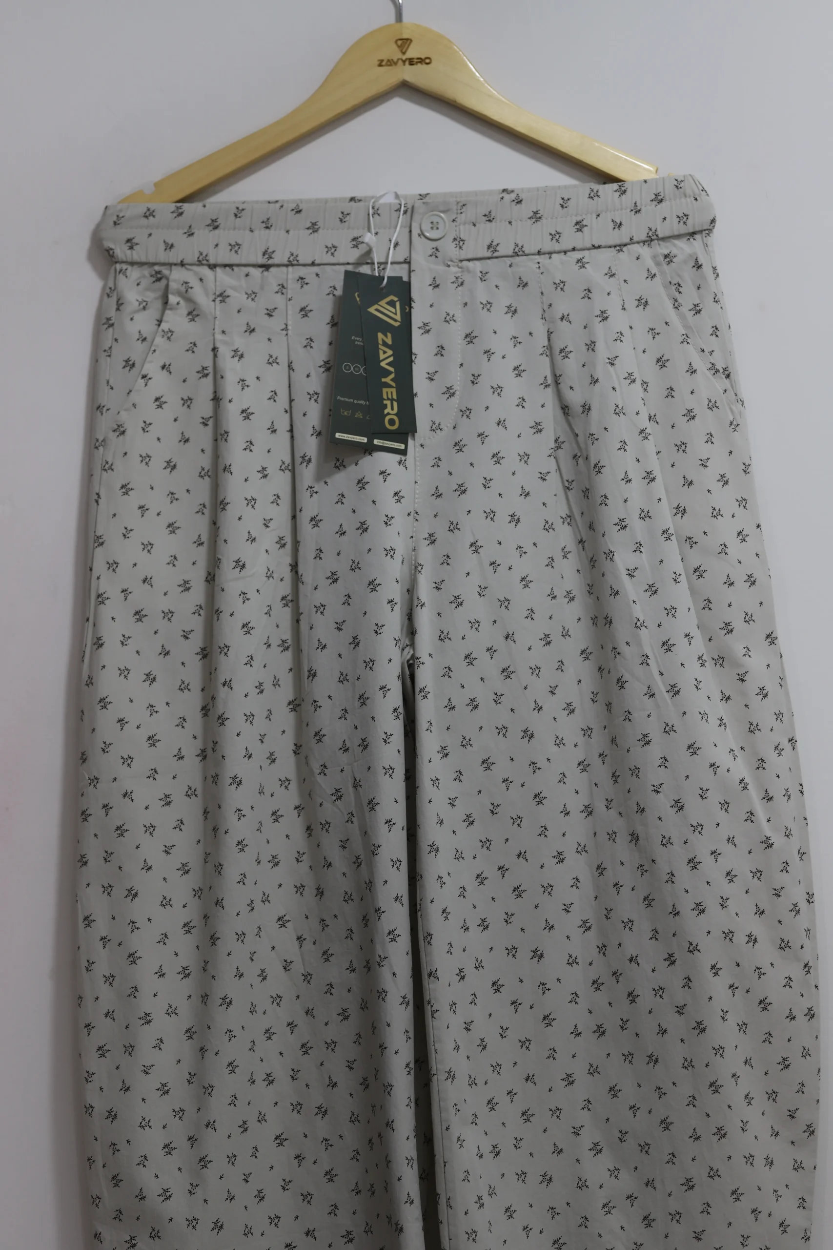 Women’s Grey Cotton Pants – Tailored Straight-Leg & Relaxed Fit Trousers