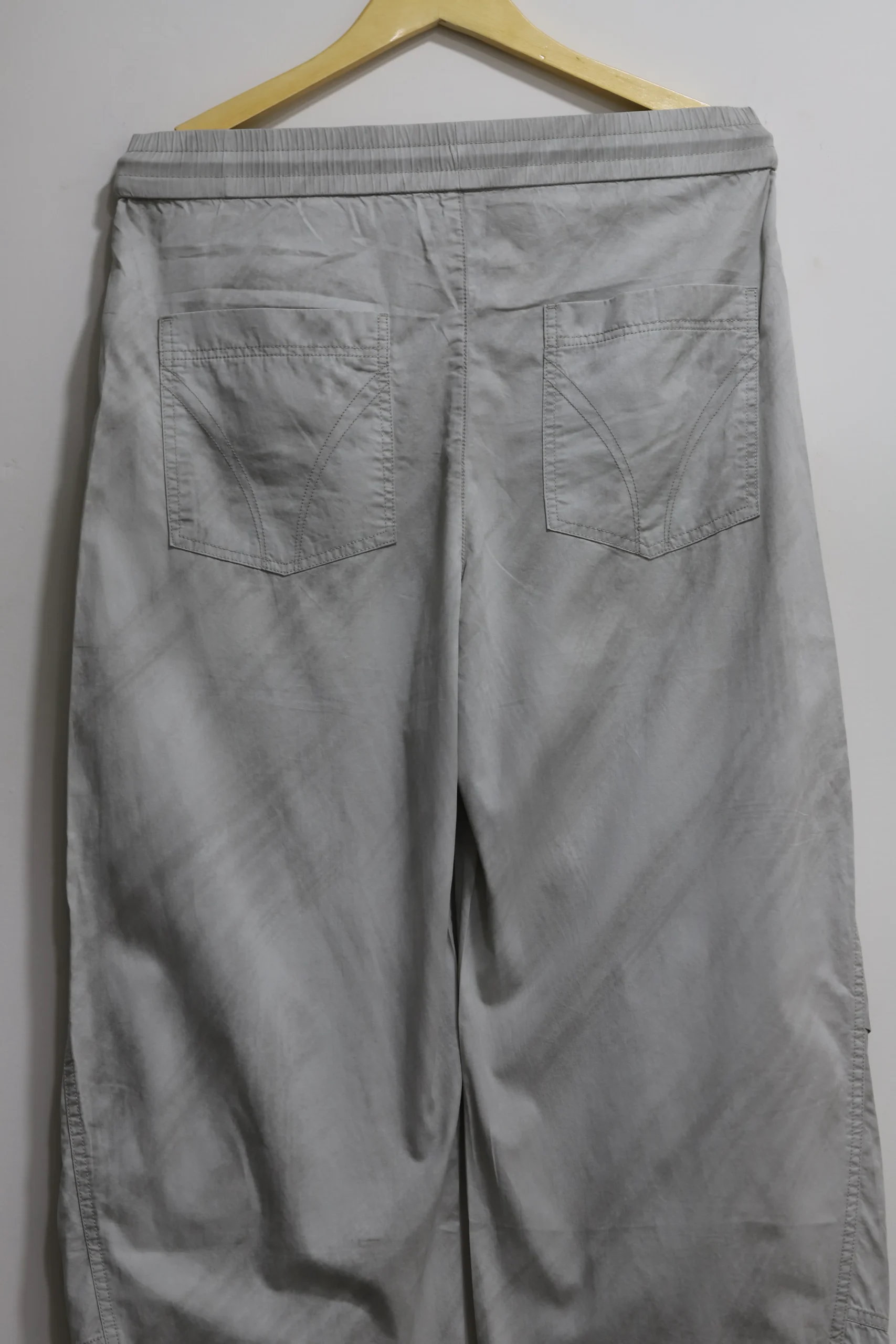 Men's Loose Fit Grey Casual Trousers & Chinos - Image 7