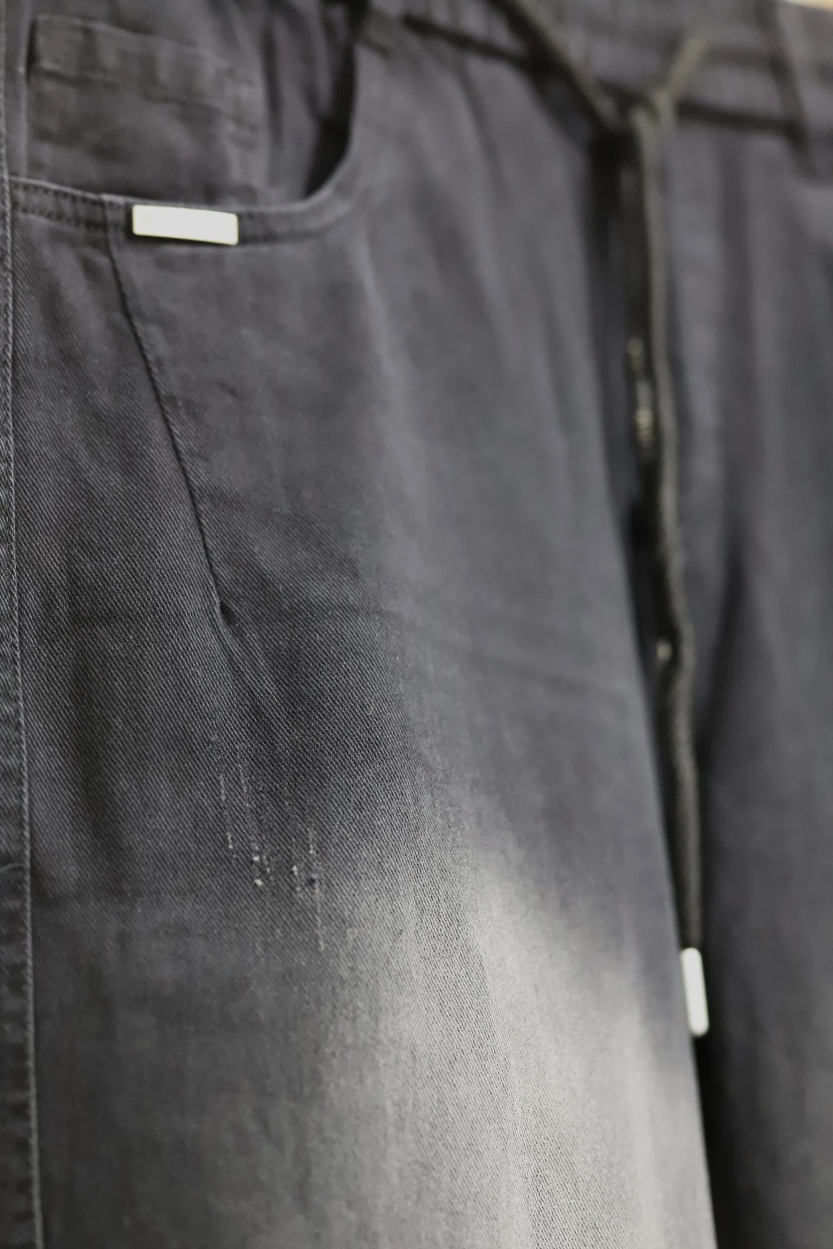 Men's Solid Jet Black Baggy Wide Leg Jeans - Image 4
