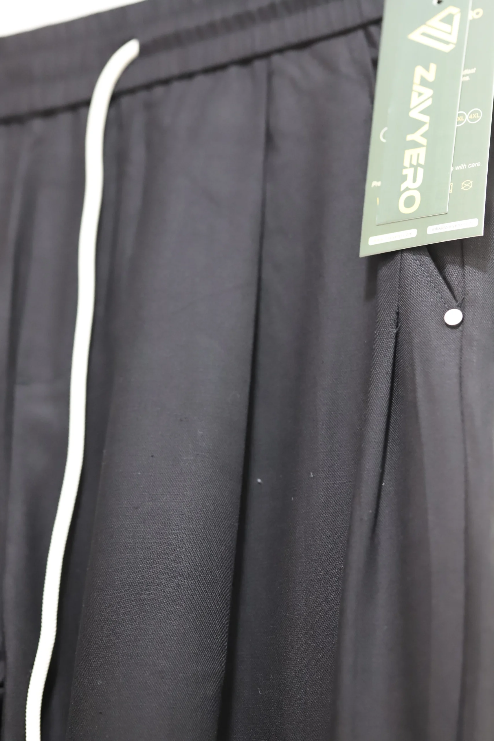 Soft Super Comfy Black Trousers for Men - Image 2