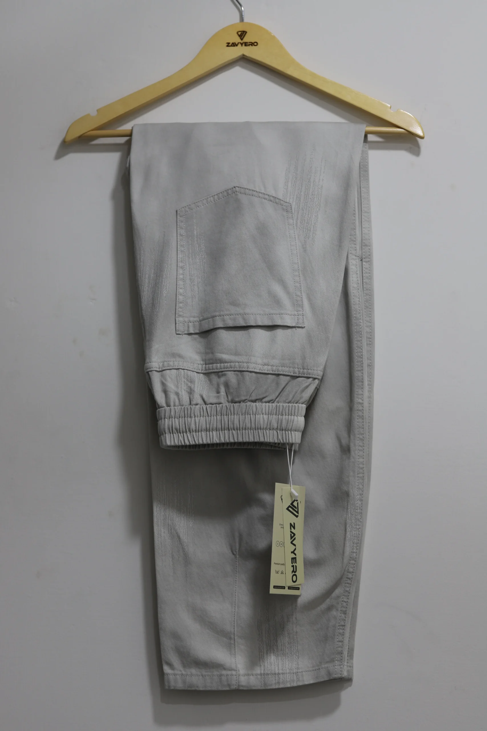 Grey Baggy Boxy Fit Pants for Men Limited Edition - Image 4