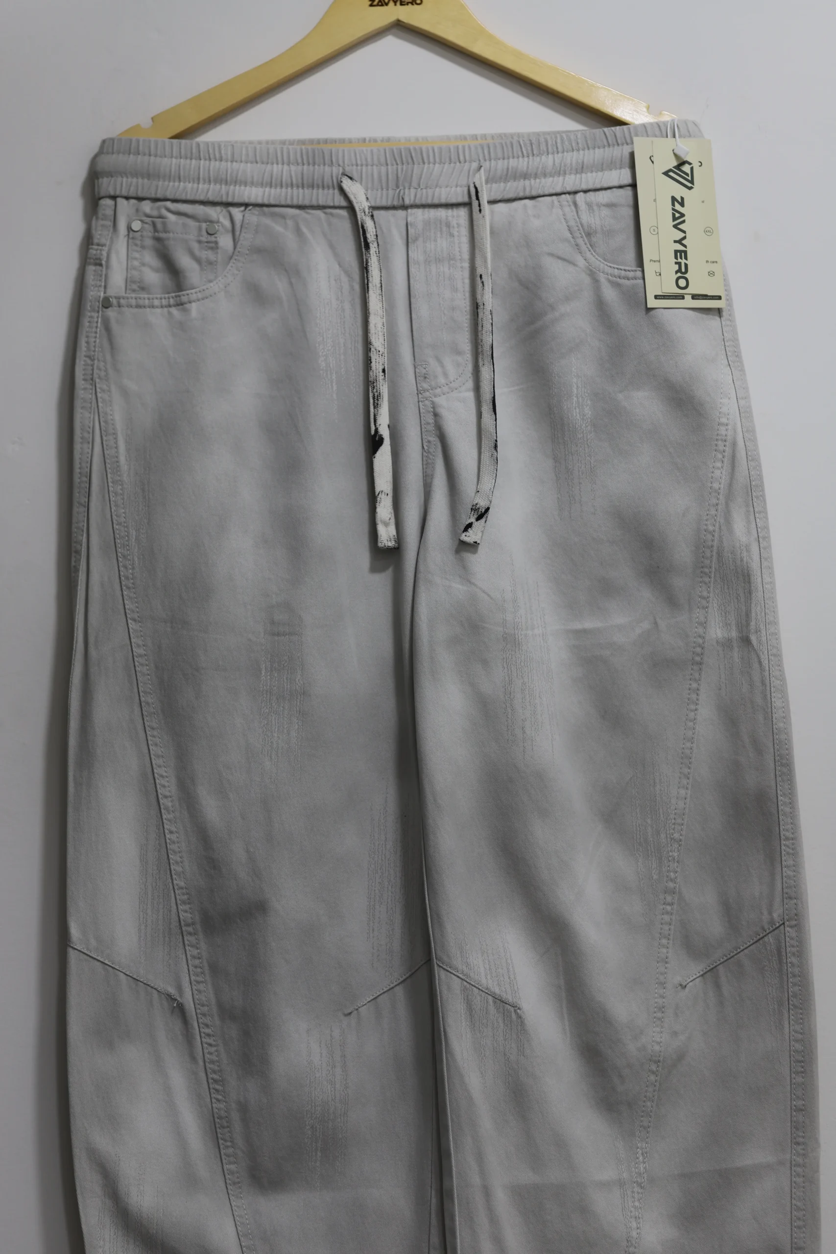 Grey Baggy Boxy Fit Pants for Men Limited Edition