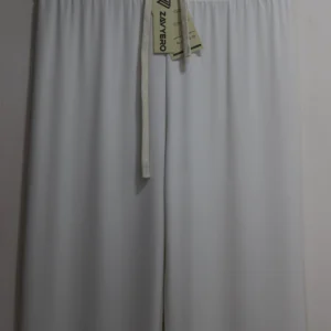Women’s White Baggy Trousers – High-Waisted Wide-Leg Summer Pants