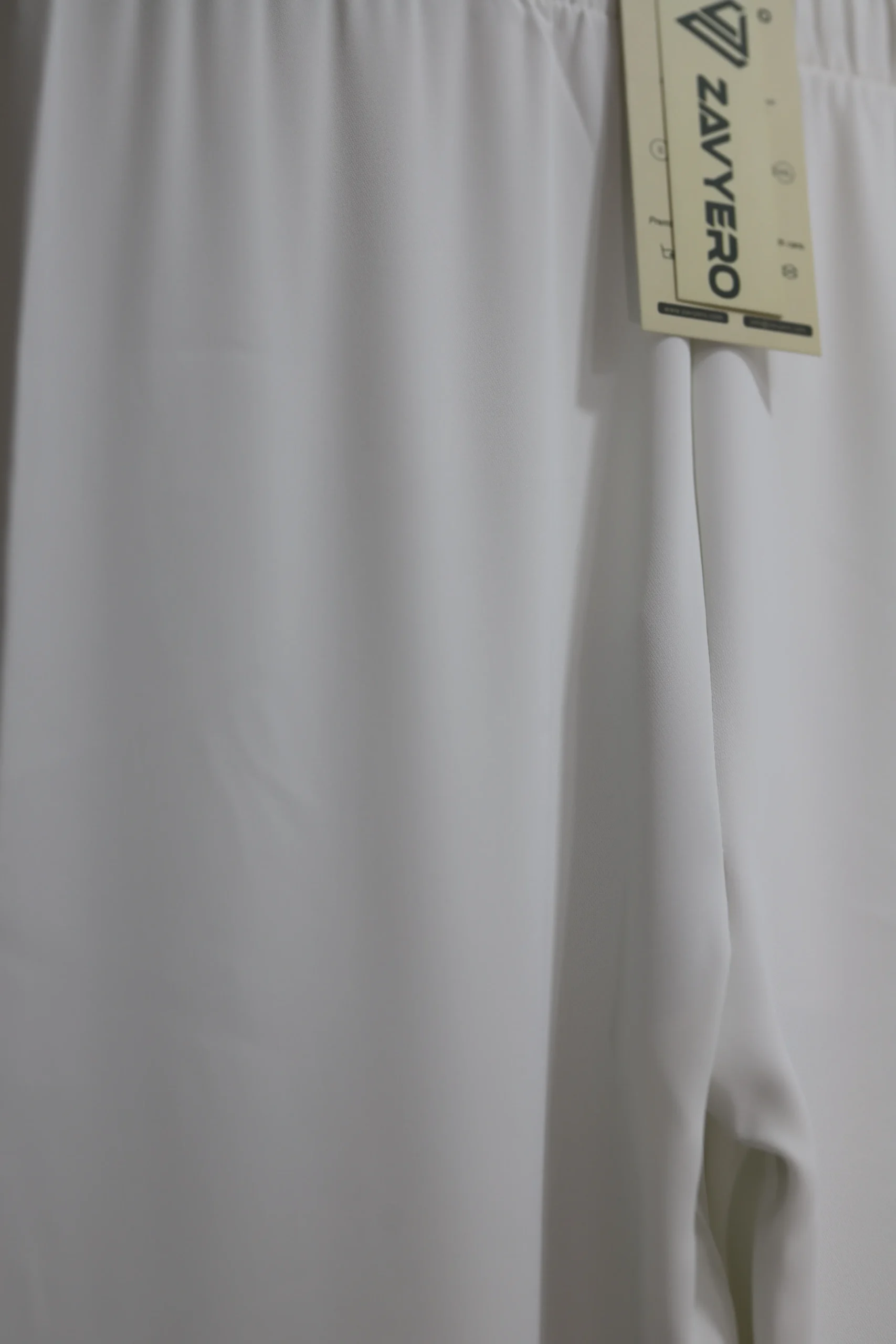 Women’s White Baggy Trousers – High-Waisted Wide-Leg Summer Pants - Image 5