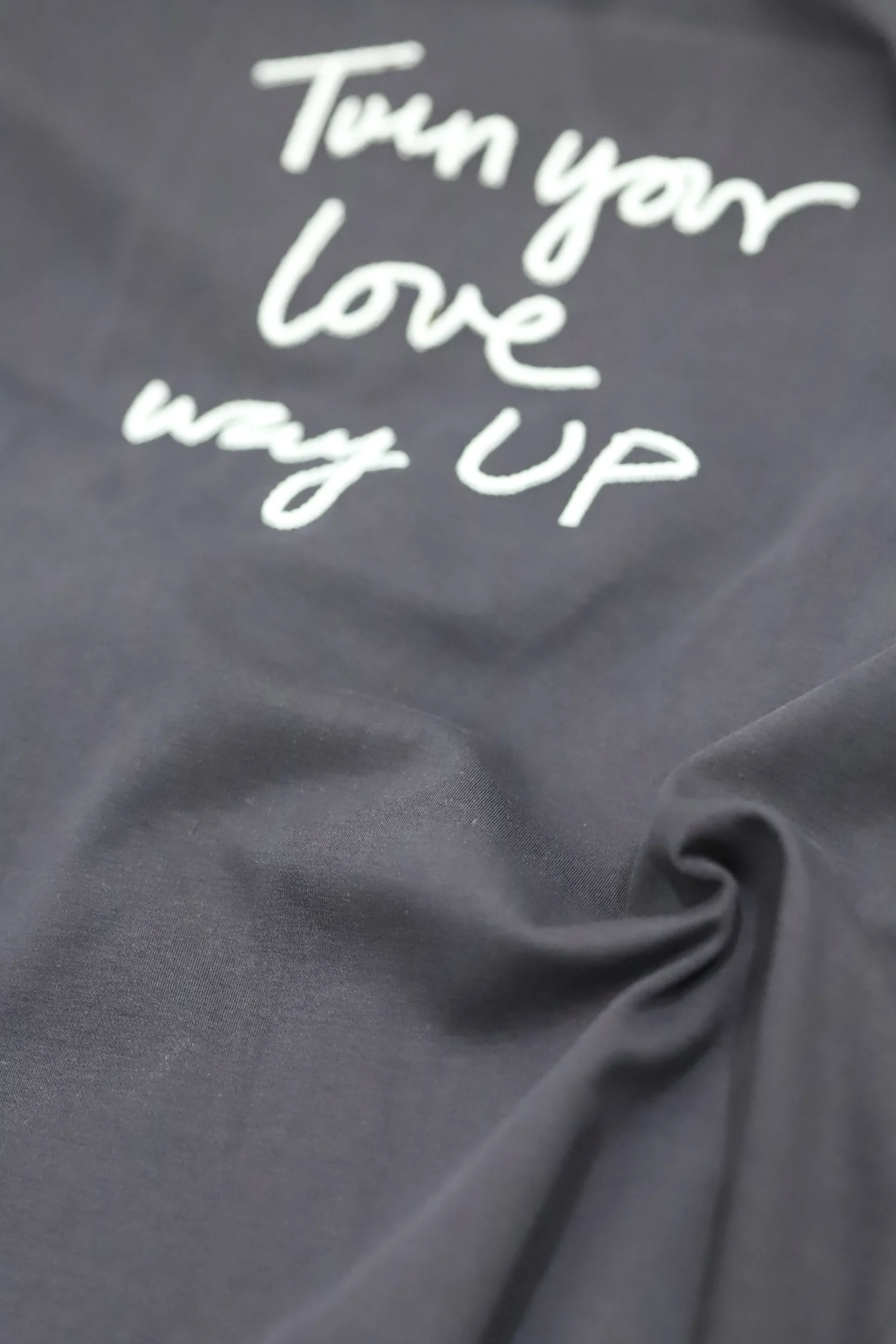 Men's Black Casual Wear Cotton Shirt with Embroidered Lettering - Image 4