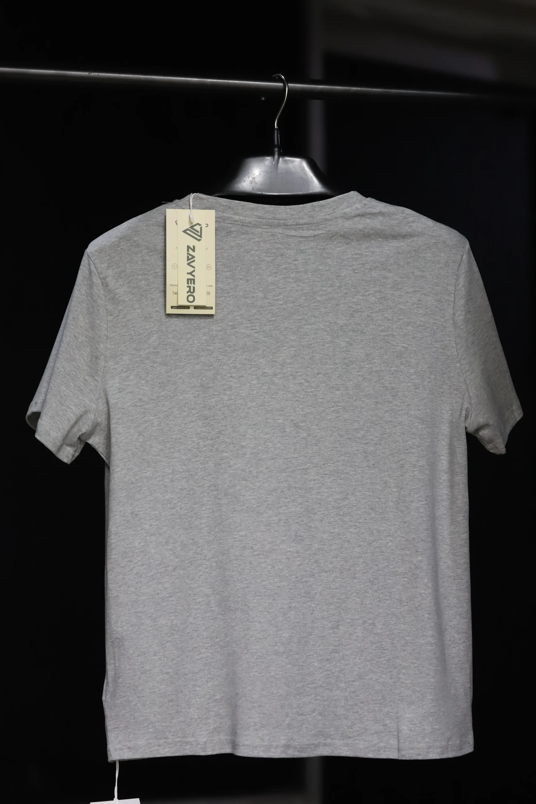 Men's Grey Casual Wear Cotton Shirt with Embroidered Lettering - Image 2