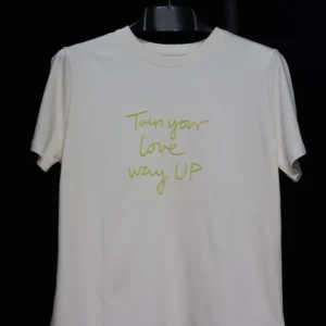Men's Half White Casual Wear Cotton Shirt with Embroidered Lettering