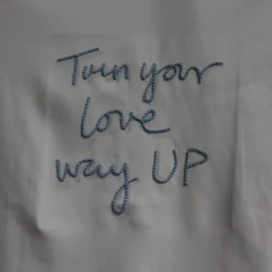 Men's Light Green Casual Wear Cotton Shirt with Embroidered Lettering