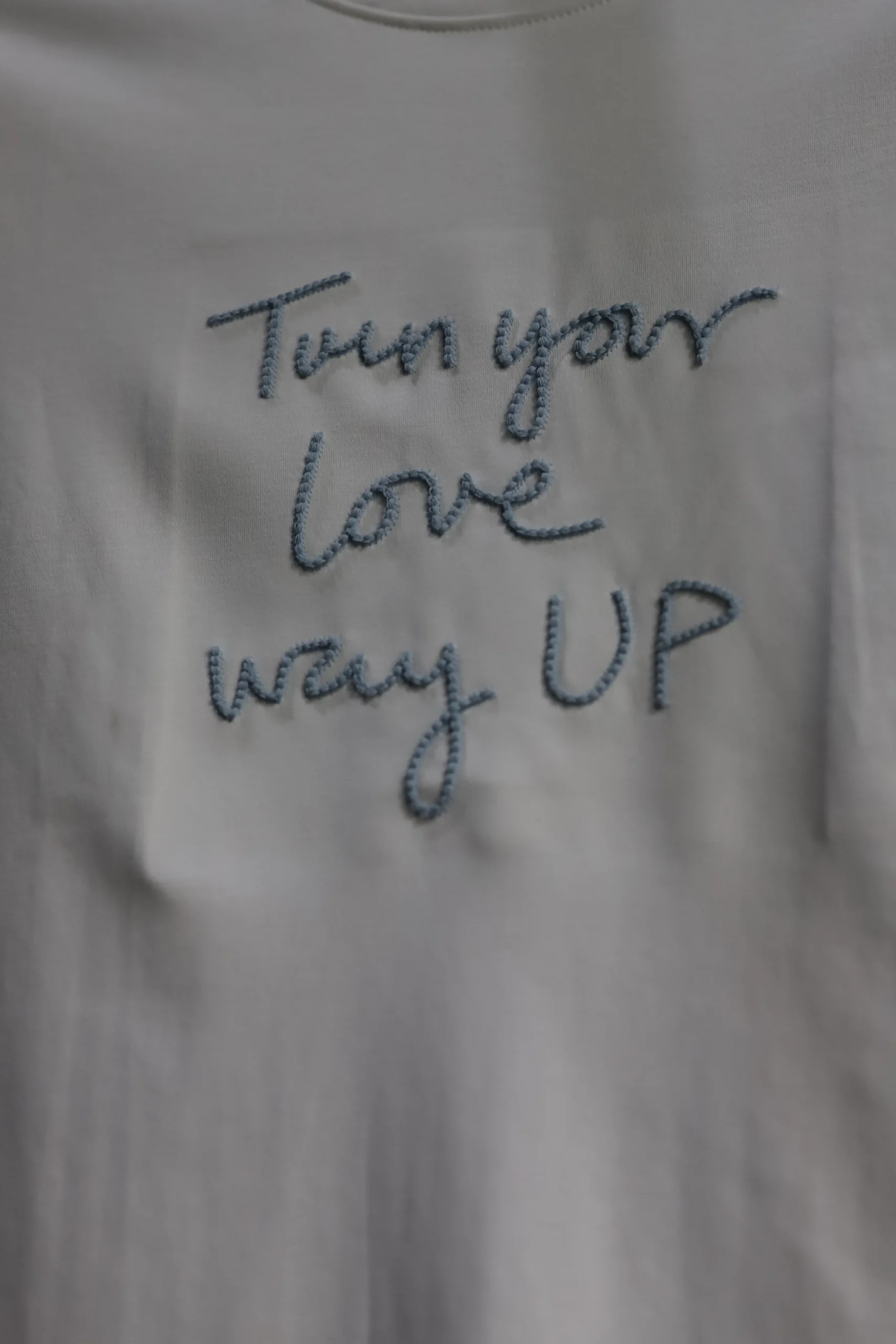 Men's Plain White Casual Wear Cotton Shirt with Embroidered Lettering - Image 3