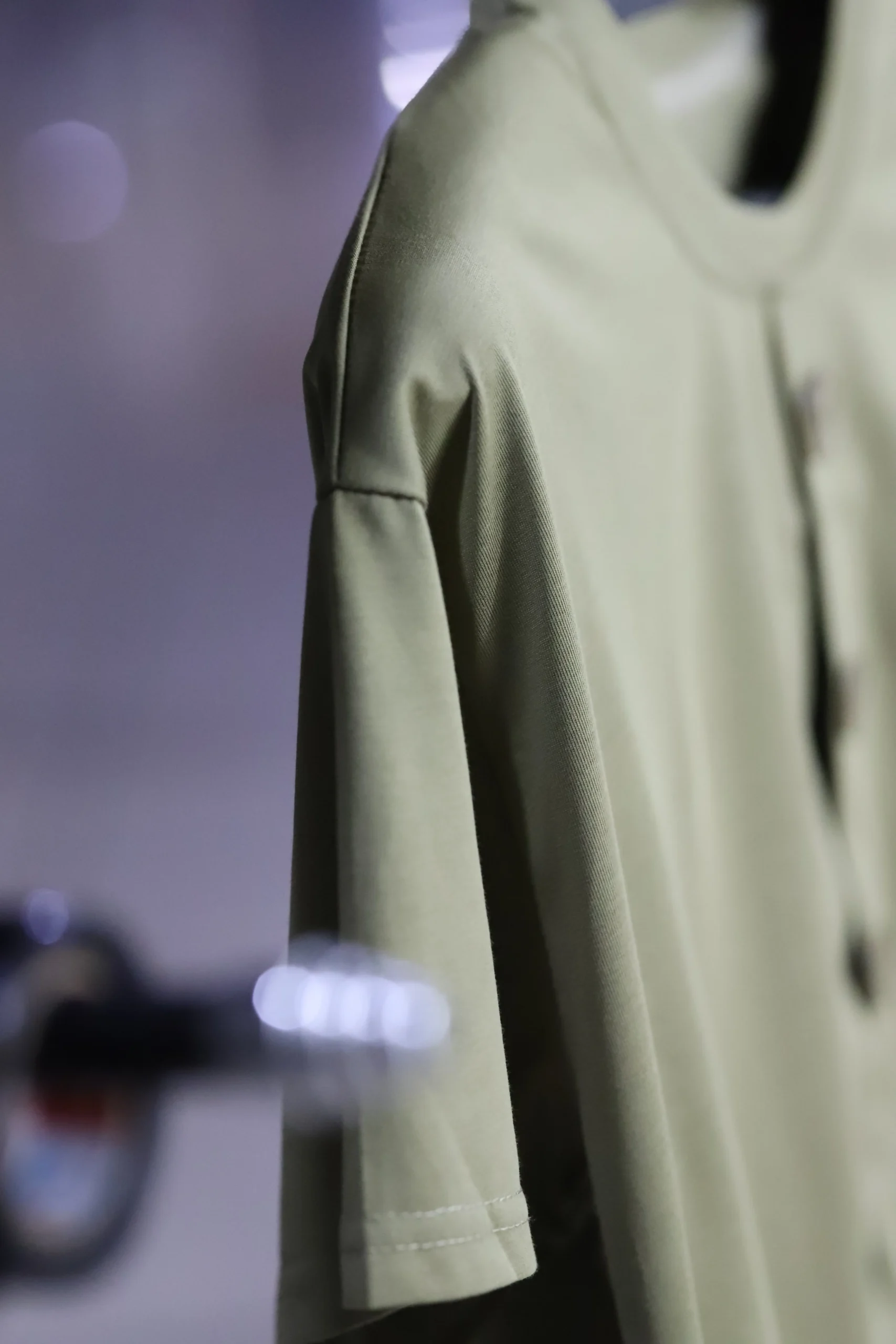 Women's Asymmetrical Blush Green Button-Front Top - Image 2