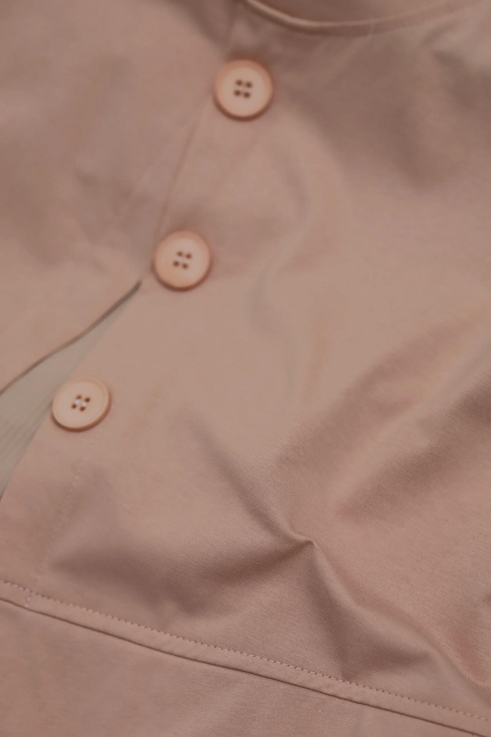 Women's Asymmetrical Blush Pink Button-Front Top - Image 5
