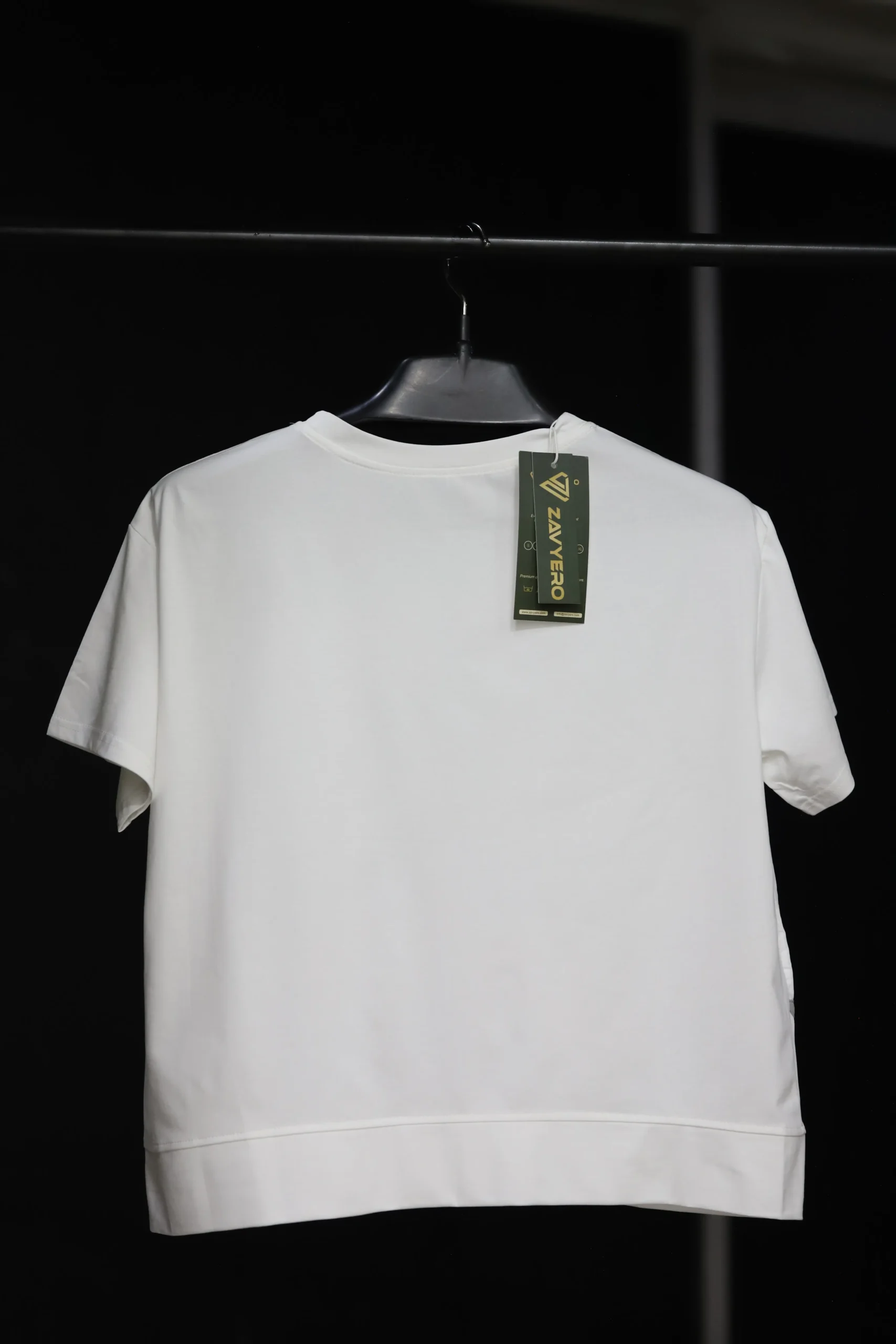 Women's White Casual Wear Tee - Image 2