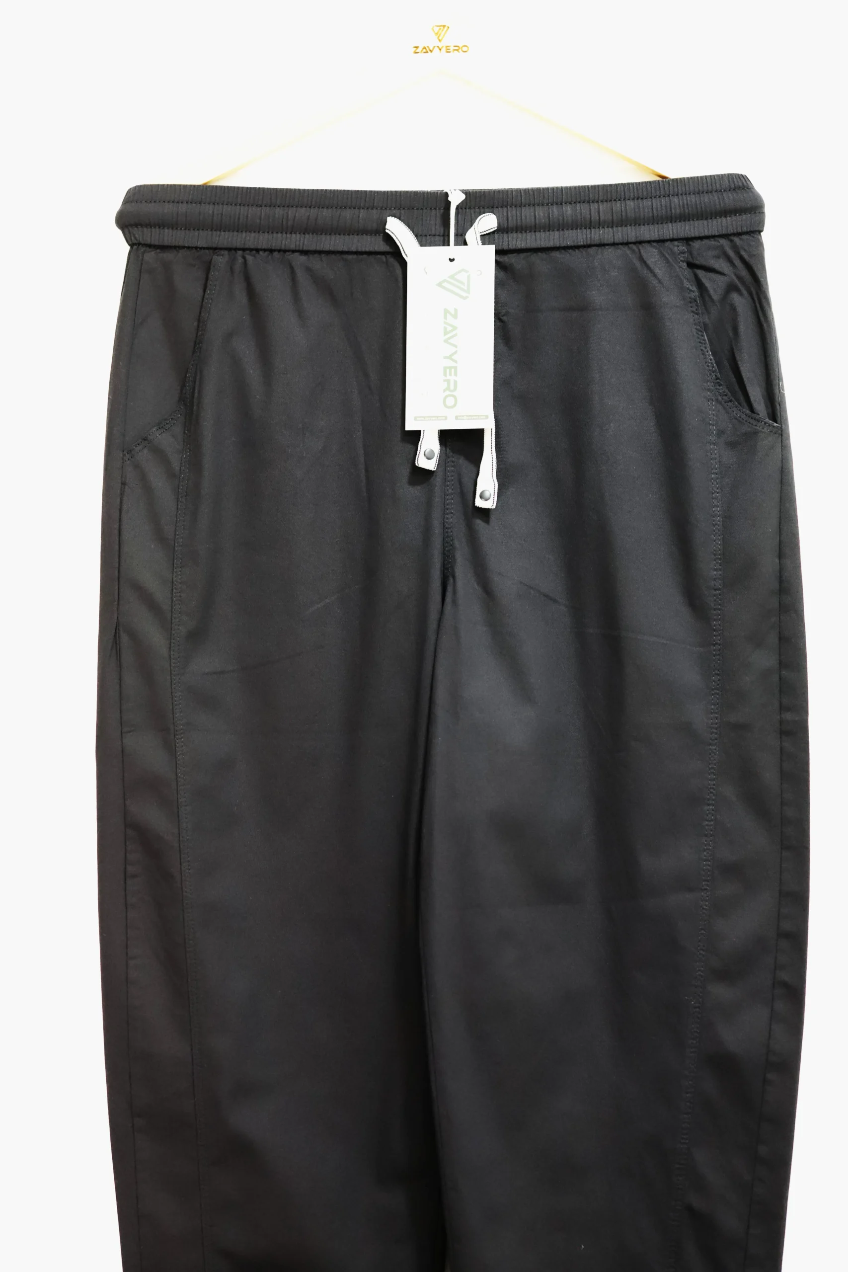 Women’s Comfy Black Cotton Pants