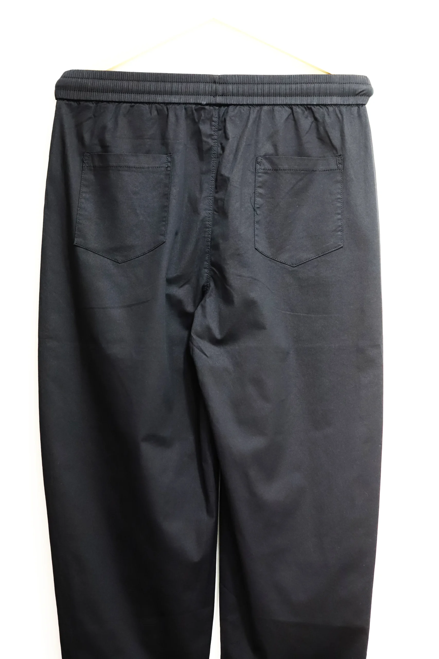 Women’s Comfy Black Cotton Pants - Image 2