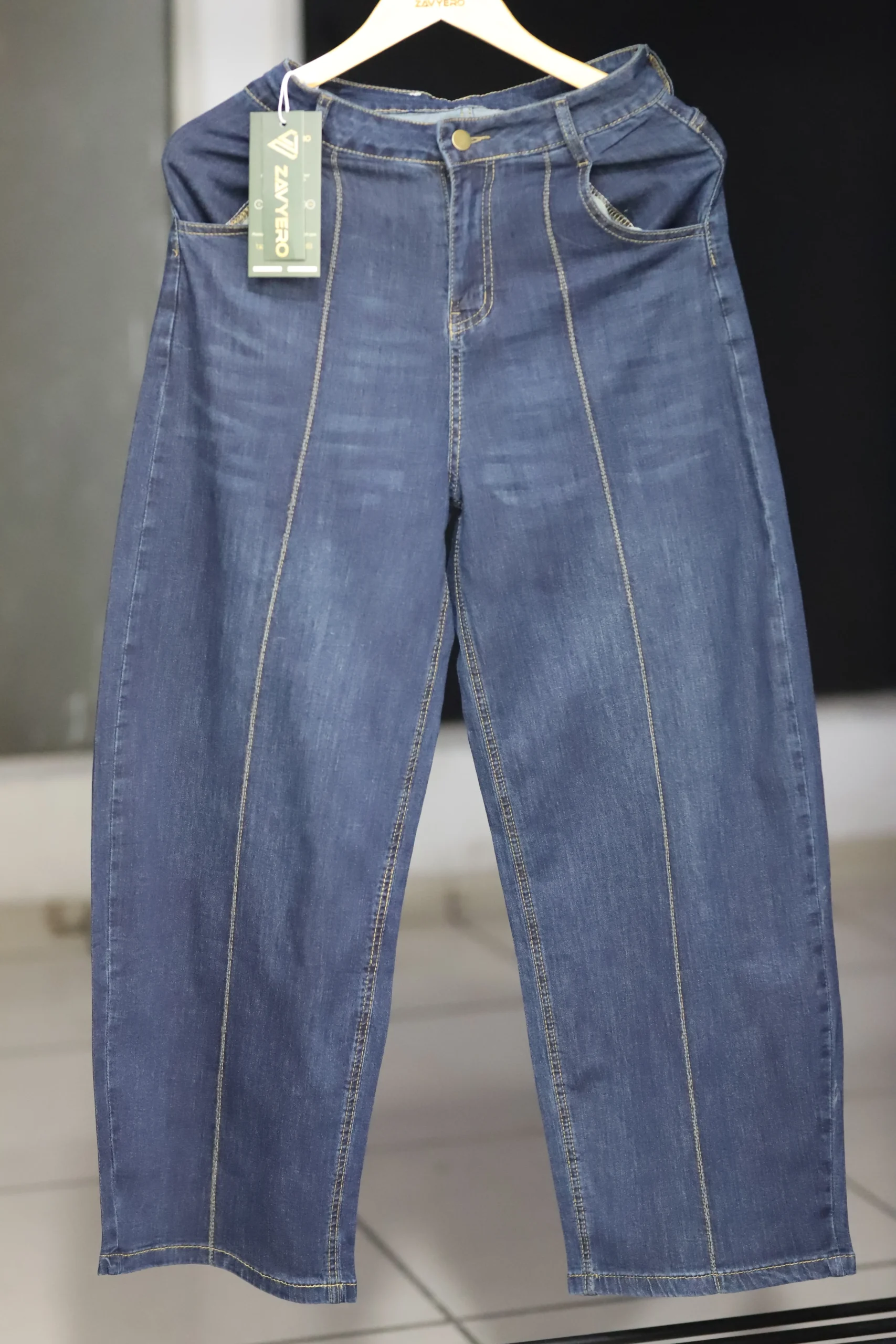 Women’s Dark Blue Baggy Jeans