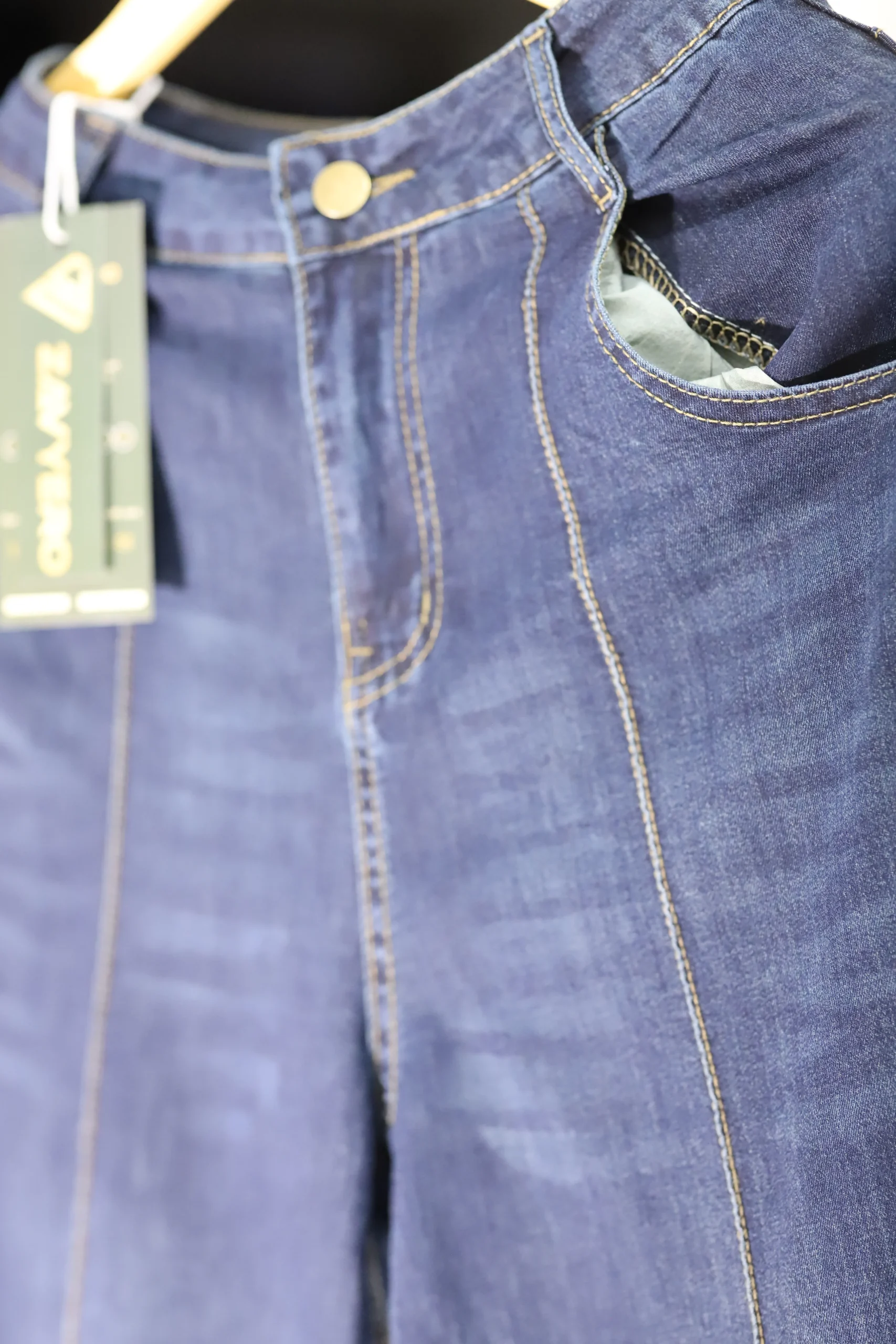 Women’s Dark Blue Baggy Jeans - Image 4