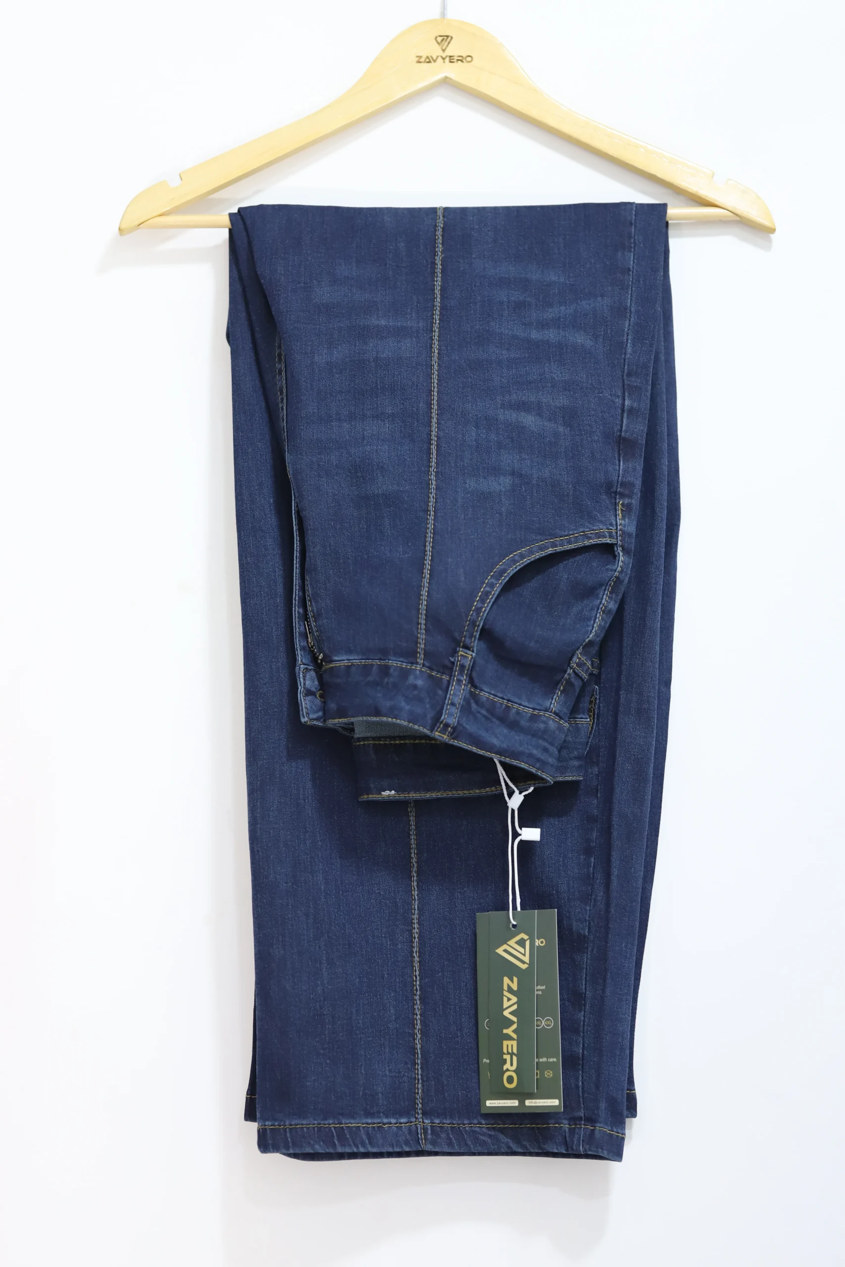 Women’s Dark Blue Baggy Jeans - Image 3