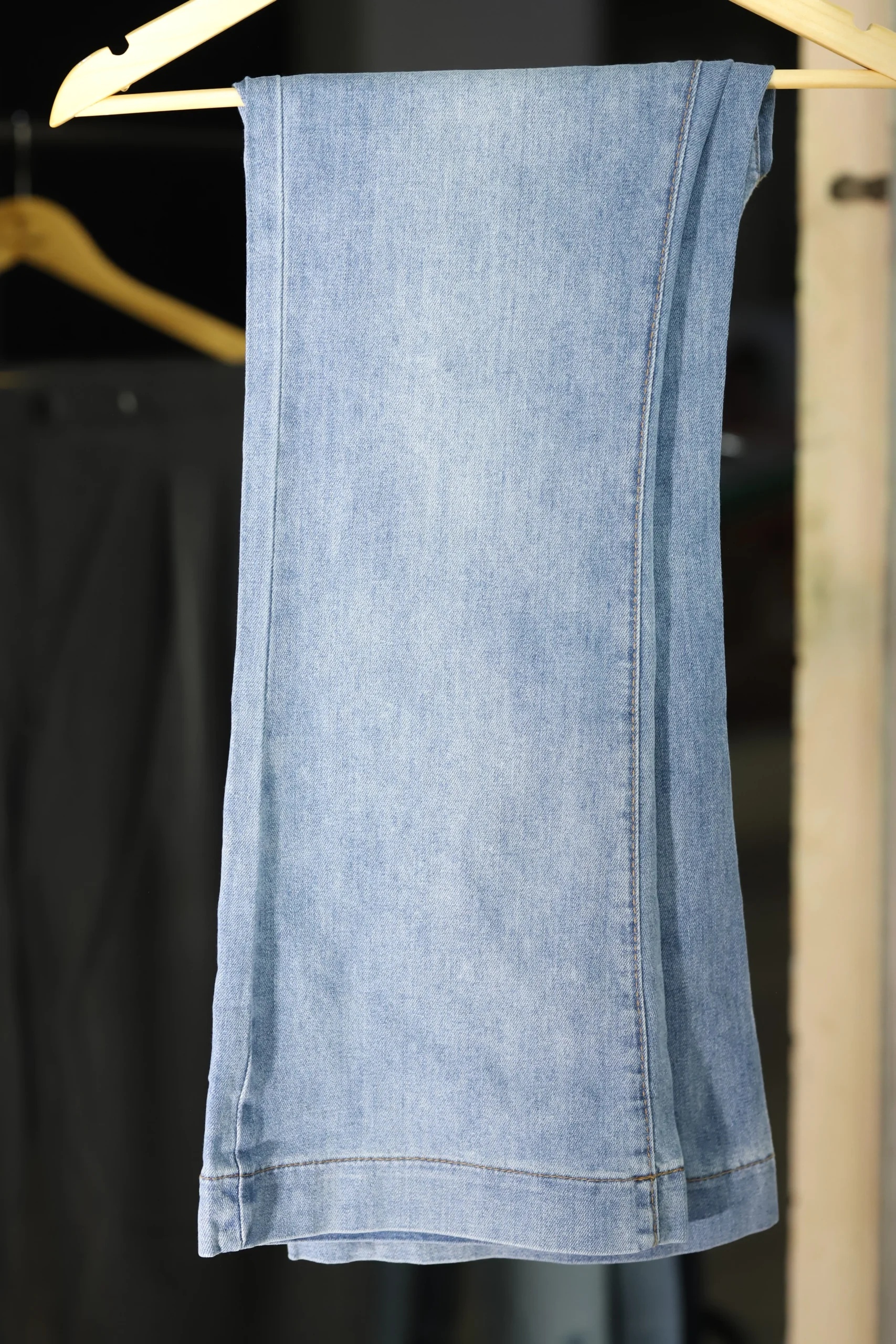 Women’s Navy Blue Flared Jeans – High-Waisted Stretch Denim Pants - Image 5