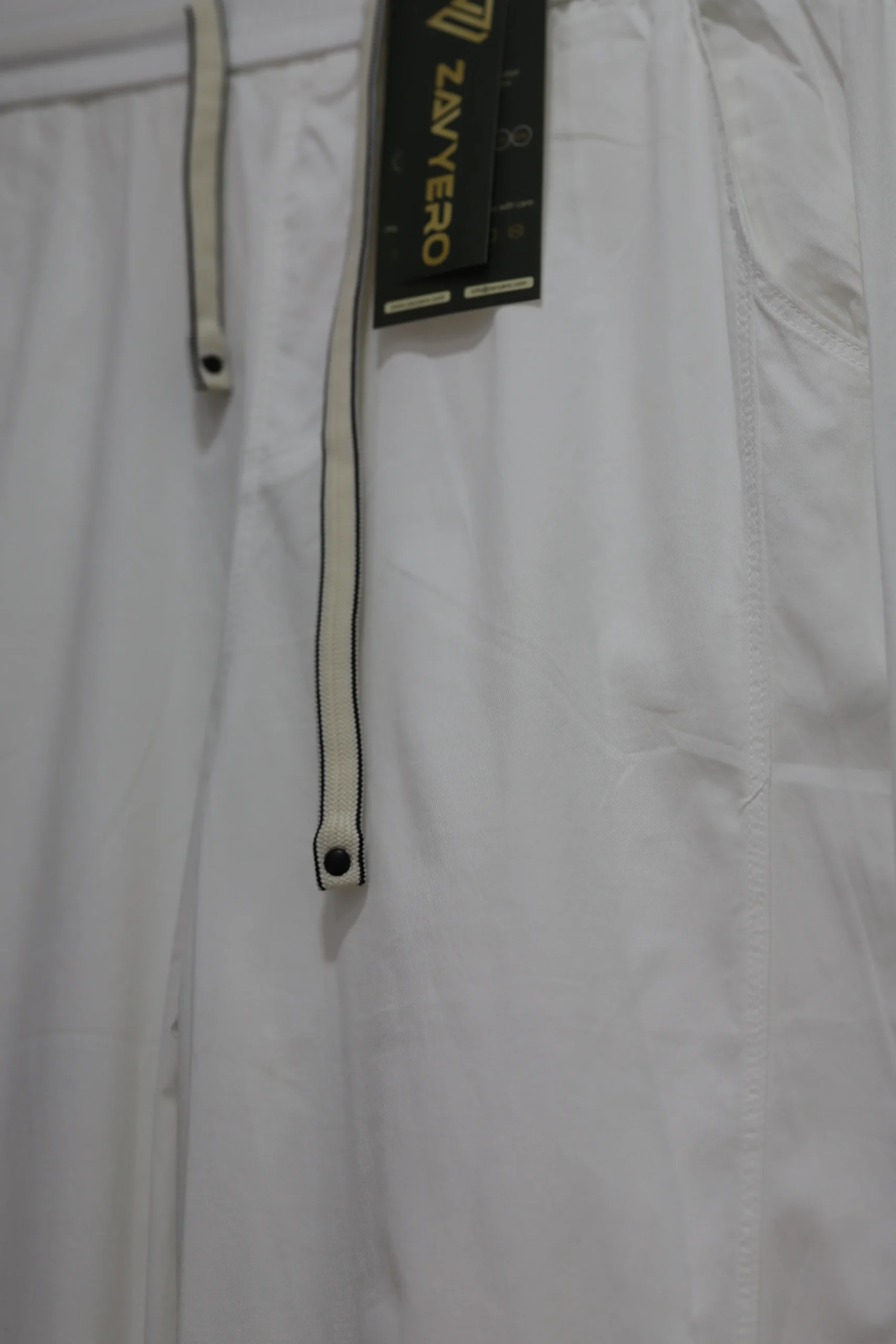 Women’s Milky White Baggy Pants - Image 2