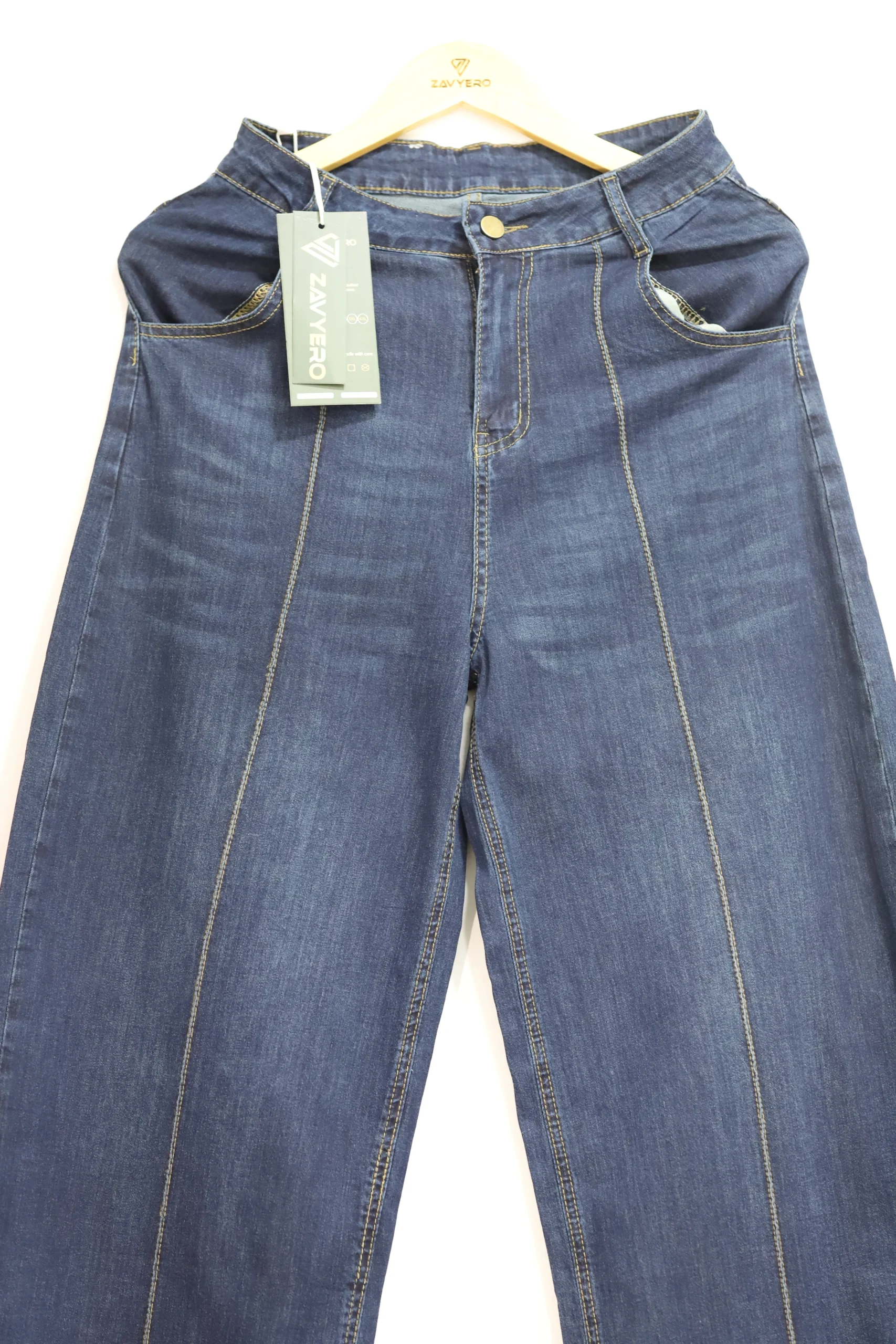Women’s Plain Light Blue Jeans - Image 8