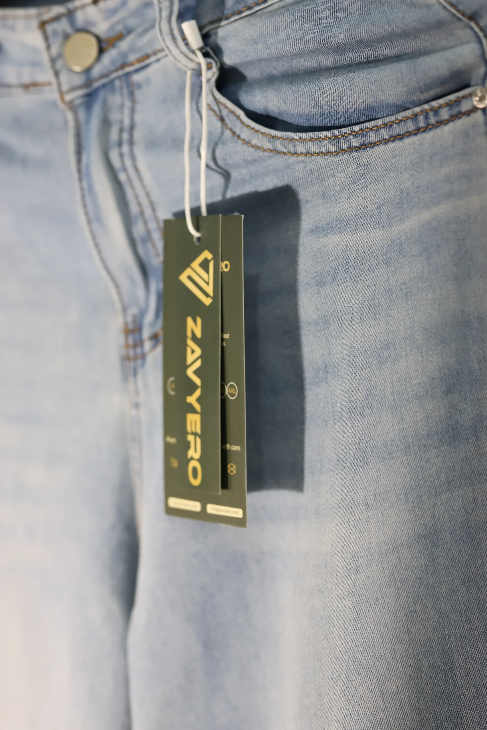 Women’s Plain Light Blue Jeans - Image 4