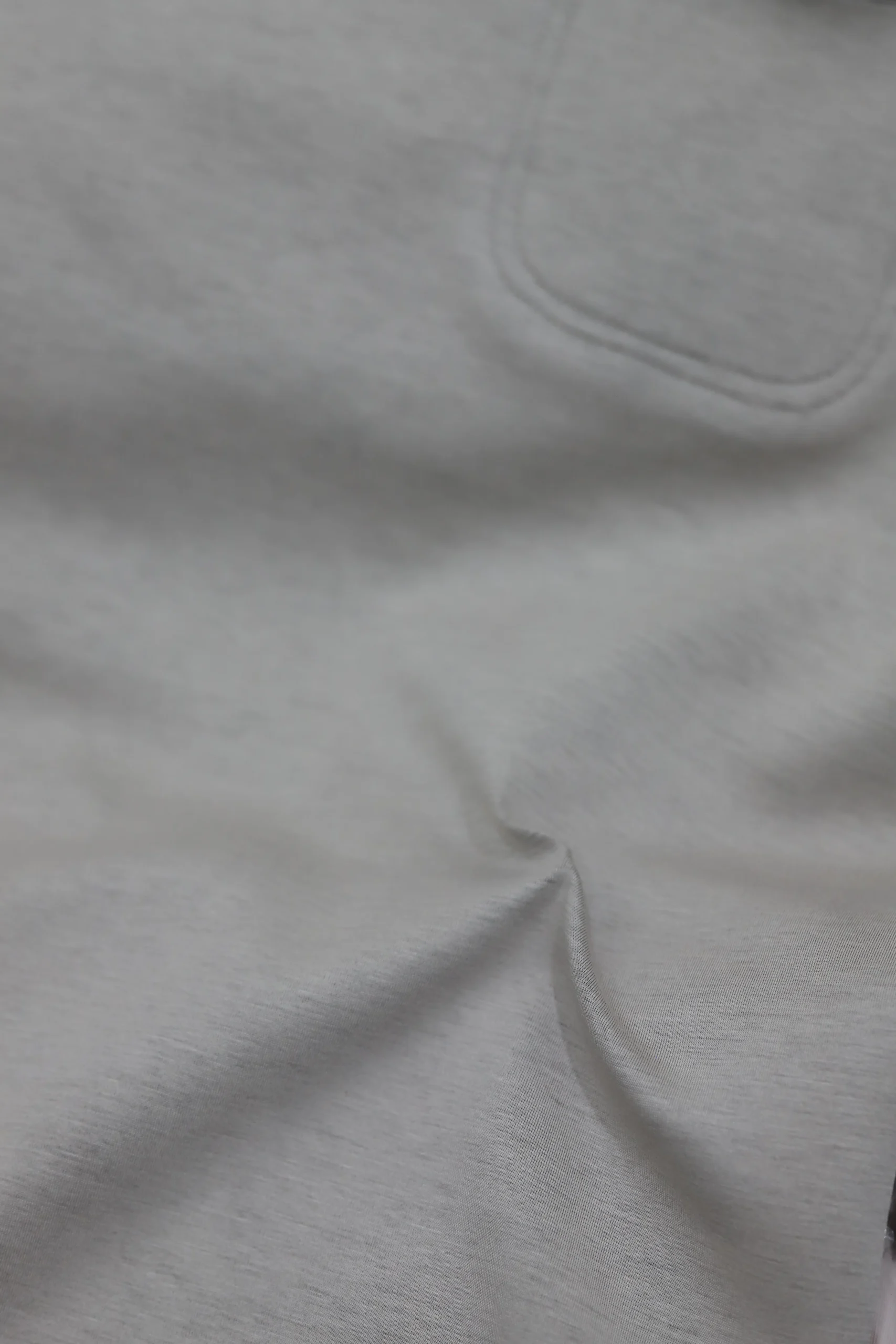 Men's Light Grey Minimalist Crew Neck T-Shirt - Image 5